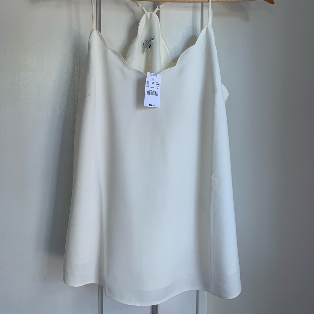 JCrew Scalloped Tank